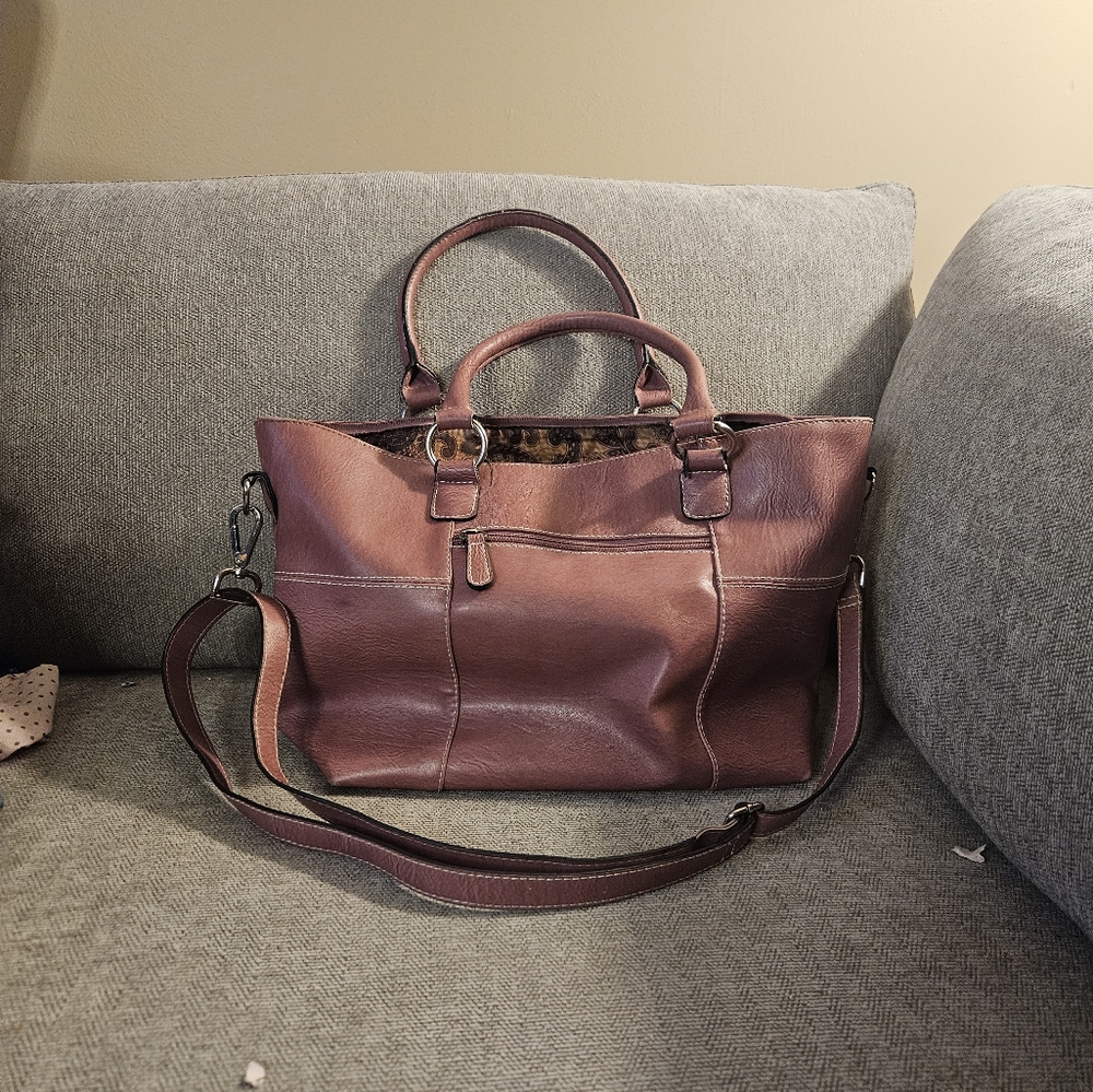 Vintage Leather Bellrose Shoulder Bag in GUC